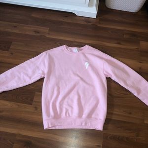 Pink Lightning Bolt Crewneck